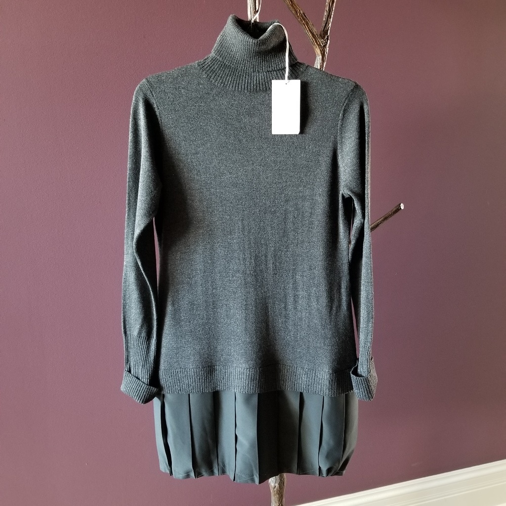 Soft Surroundings Chloe Dress in Charcoal PXS NWOT